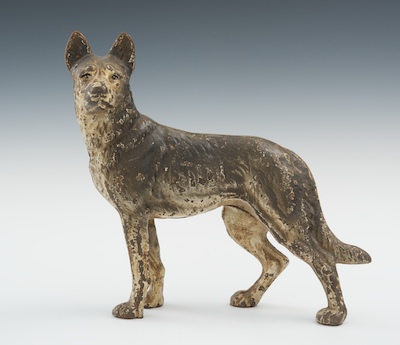 A Hubley Cast Iron Police Dog