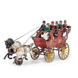 A Hubley Cast Iron Three-Seat