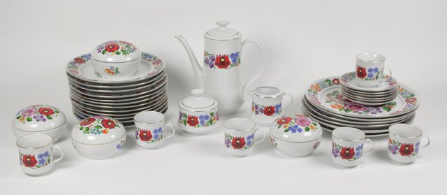 A Hungarian coffee service brightly