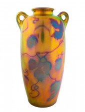 A HUNGARIAN EOSIN-GLAZED TWO-H