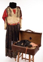 A Hungarian peasant folk costu