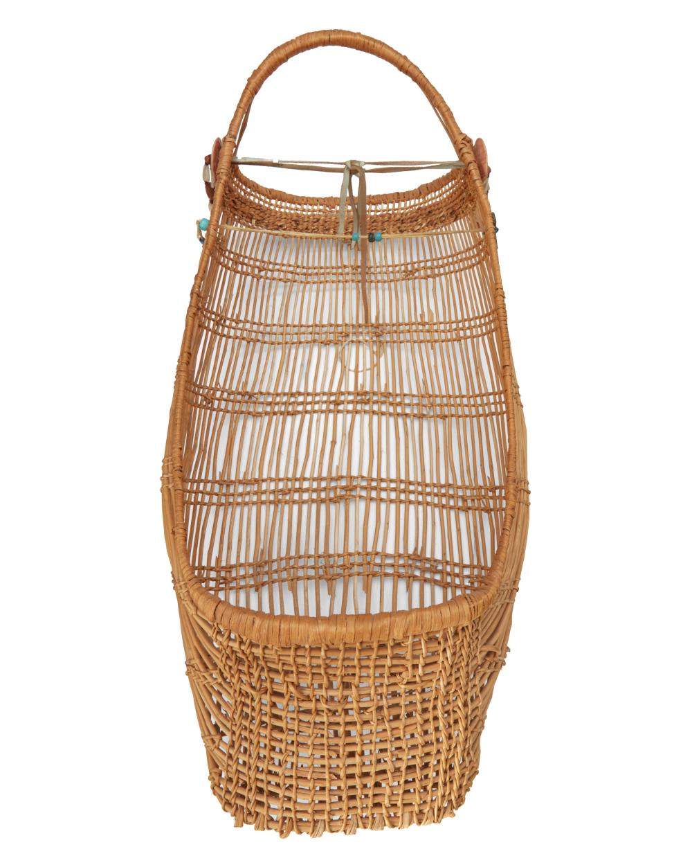 A HUPA/YUROK/KARUK BASKETRY CRADLEA