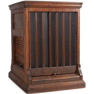 A J. & P. Coats Stenciled Oak Spool