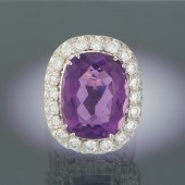 A Jabel Amethyst and Diamond C