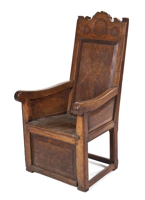 A Jacobean Revival Armchair the