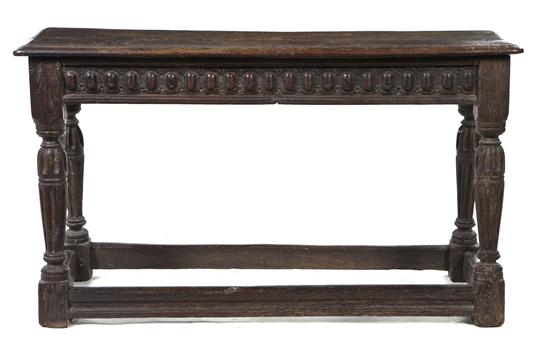 *A Jacobean Revival Bench having