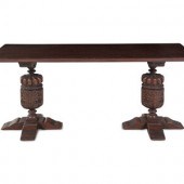 A Jacobean Style Carved Oak Co