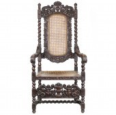 A JACOBEAN STYLE HIGHLY CARVED