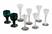 A "JACOBITE" CORDIAL GLASS the