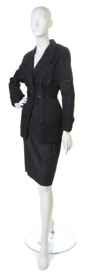 A Jacques Fath Black Two Piece