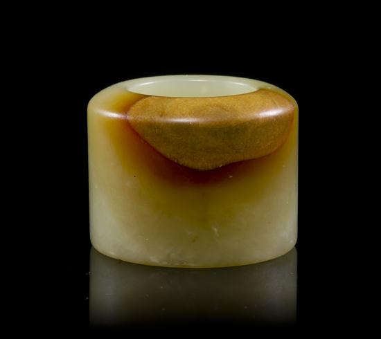 A Jade Archer's Ring of celadon