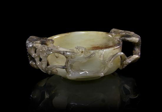 A Jade Libation Cup of near white