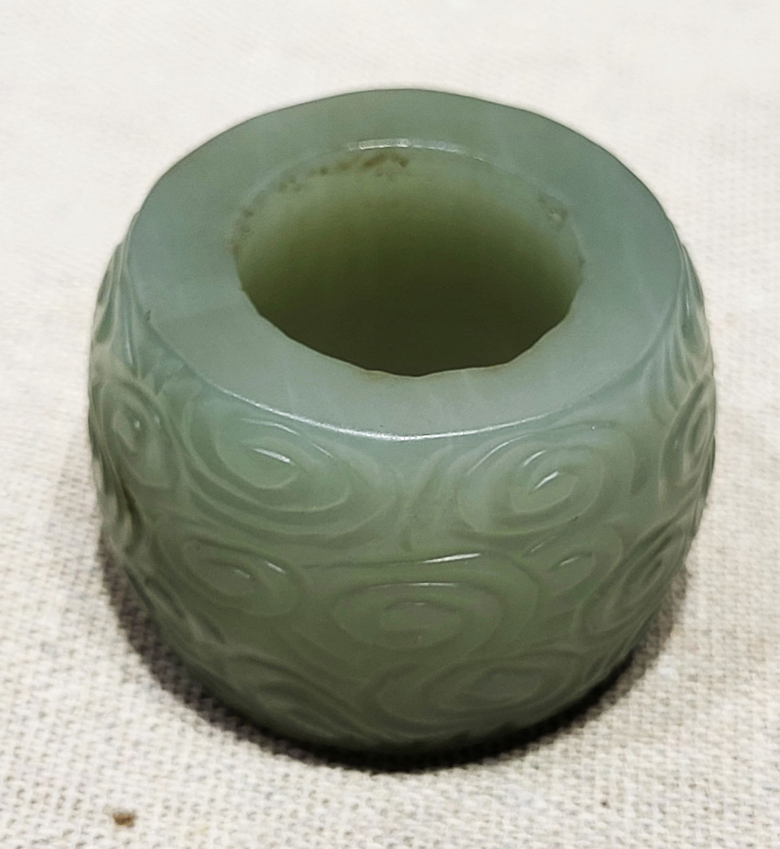 A JADE 'WHORL CLOUDS'  HAIRPINA