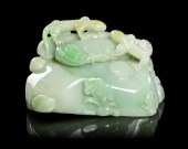 A Jadeite Carving of Lizards o