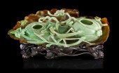 A Jadeite Water Coupe of green