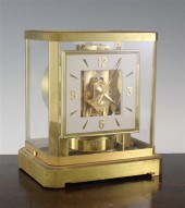 A Jaegar Le Coultre gilt brass