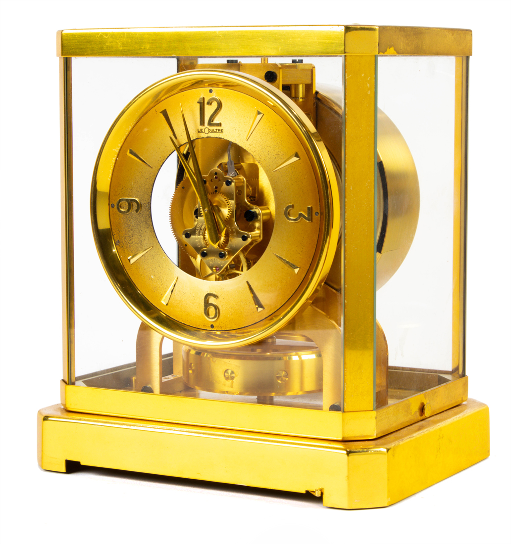 A JAEGER LECOULTRE GILT BRASS ATMOS