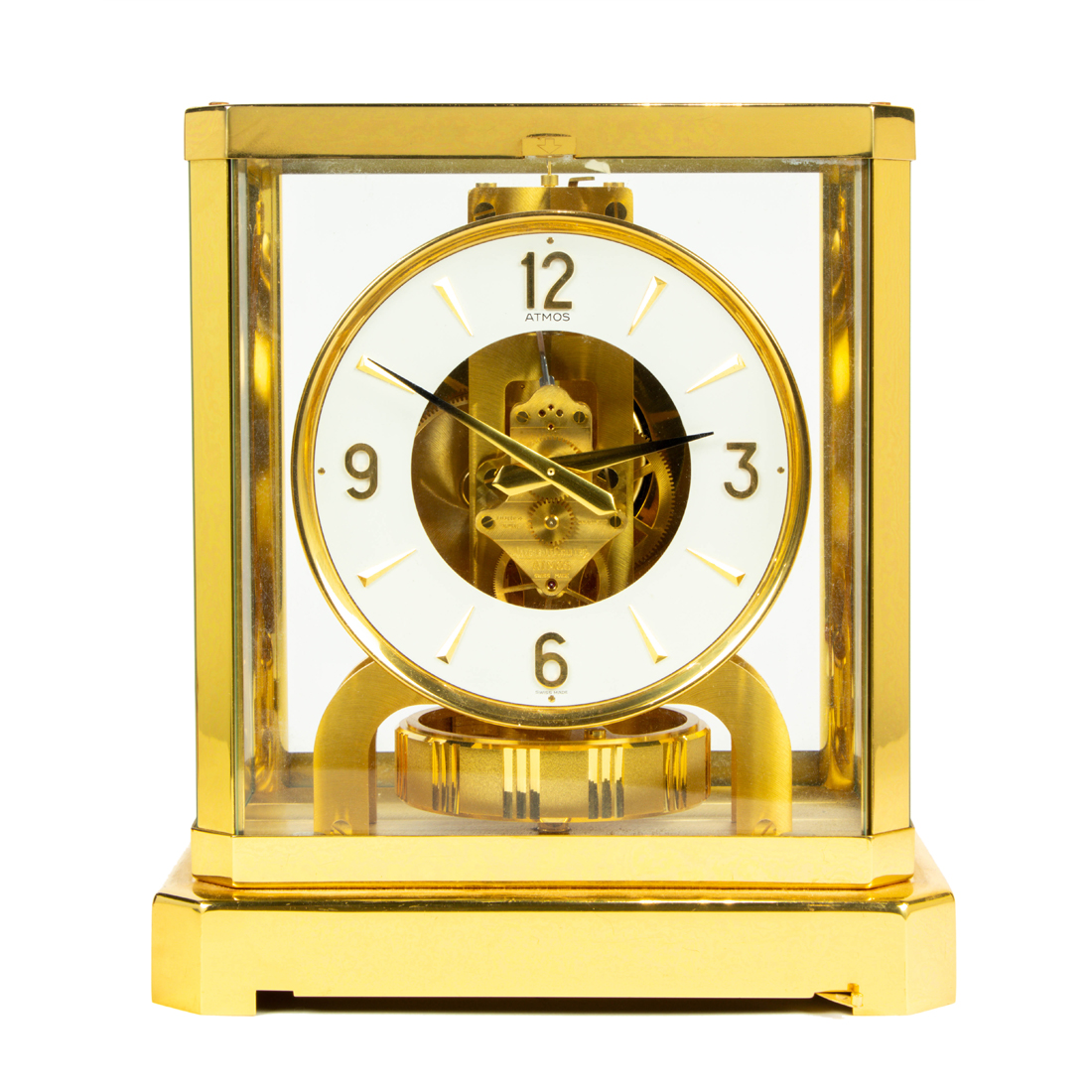 A JAEGER LECOULTRE GILT BRASS ATMOS