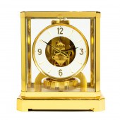 A JAEGER LECOULTRE GILT BRASS