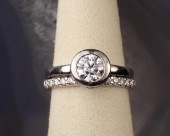 A. JAFFE SIGNED DIAMOND AND PL