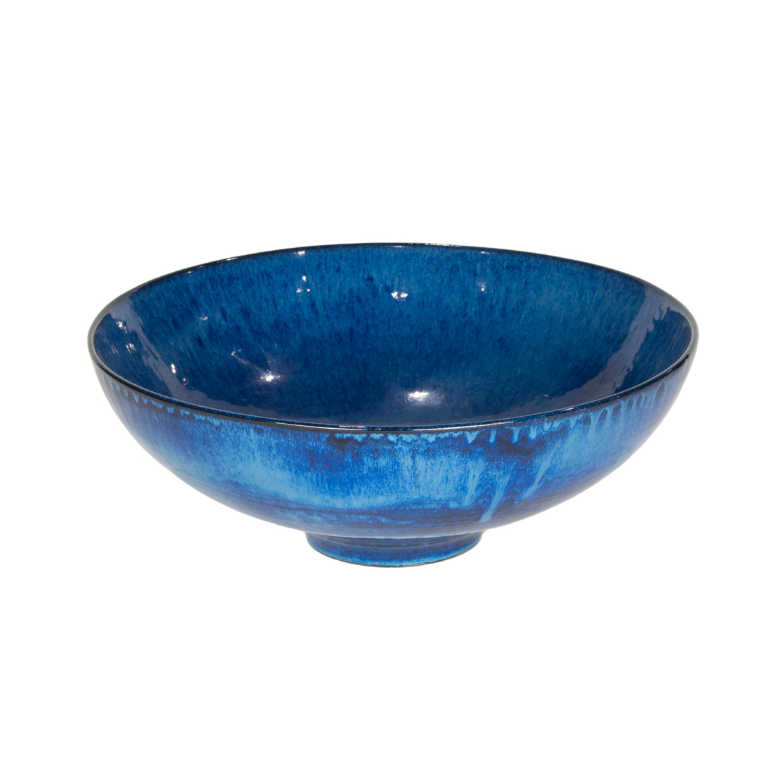 A JAMES LOVERA CERAMIC FOOTED BOWL,