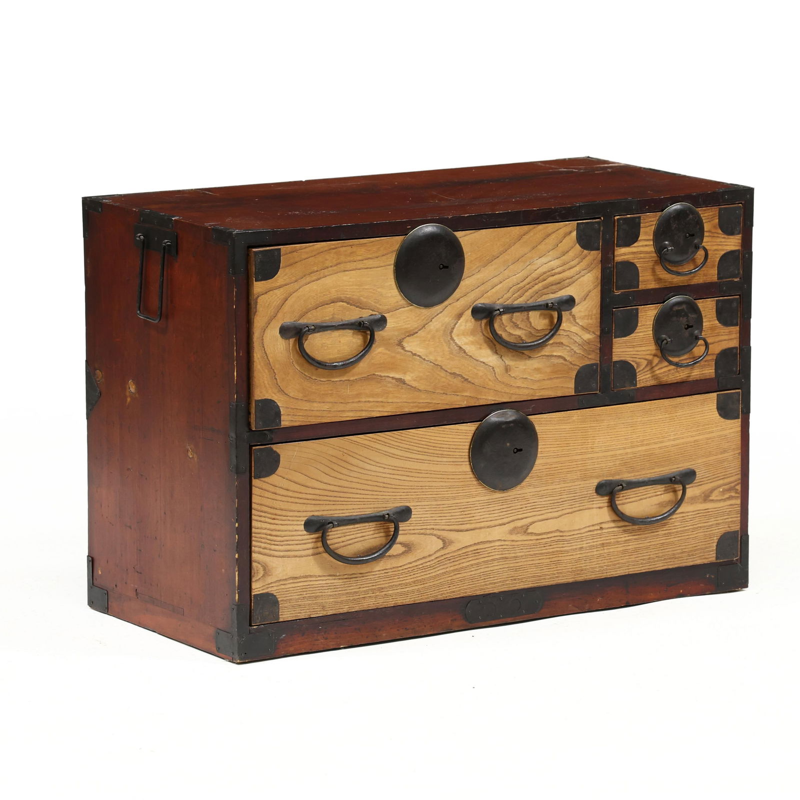 A JAPANESE ANTIQUE DIMINUTIVE TANSU