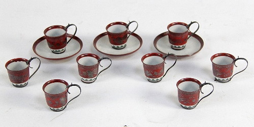 A Japanese Arita part tea service