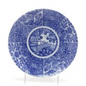 A JAPANESE BLUE AND WHITE CHAR