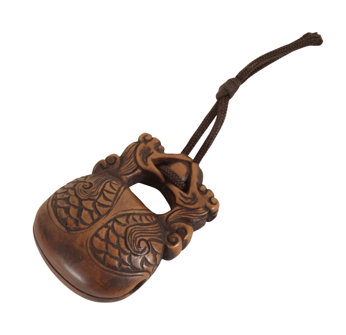 A JAPANESE BOXWOOD NETSUKE Meiji