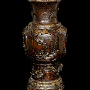 A Japanese Bronze and Mixed-Metal