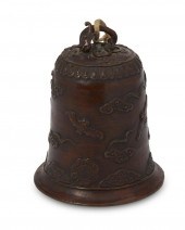 A JAPANESE BRONZE "BONSHO" TEM