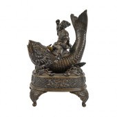 A Japanese bronze censer in th