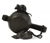 A JAPANESE BRONZE CENSER WITH