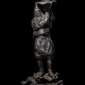 A Japanese Bronze Figural-Form