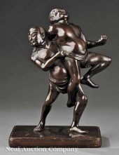 A Japanese Bronze Figural Grou