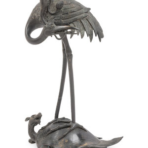 A Japanese Bronze Figural Group