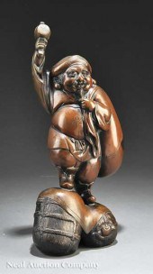 A Japanese Bronze Figure of Da