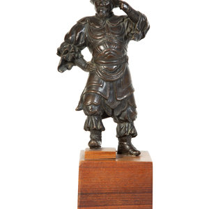 A Japanese Bronze Figure of a