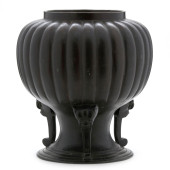 A JAPANESE BRONZE GOURD SHAPED