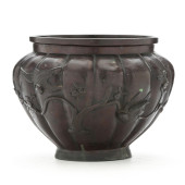 A JAPANESE BRONZE JARDINIERE<b