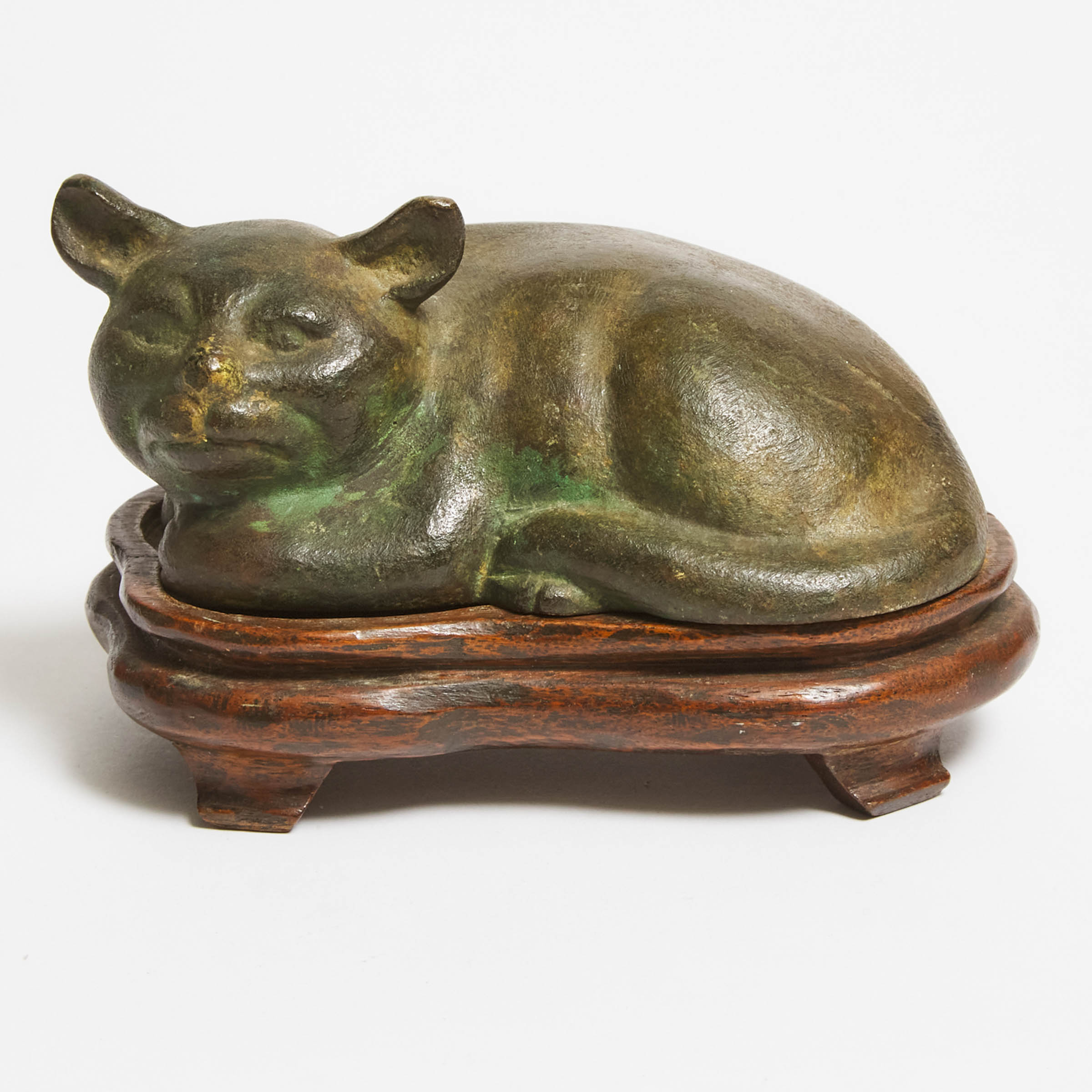 A Japanese Bronze Model of a