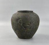 A JAPANESE BRONZE "MORIAGE DRA