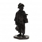 A JAPANESE BRONZE OKIMONO OF A