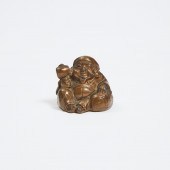 A Japanese Bronze Scroll Weigh