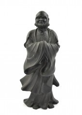 A JAPANESE BRONZE STATUE OF DA