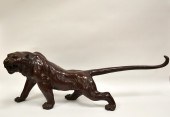 A JAPANESE BRONZE TIGER, MEIJI