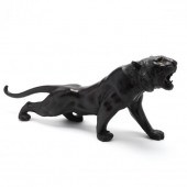 A JAPANESE BRONZE TIGER OKIMON