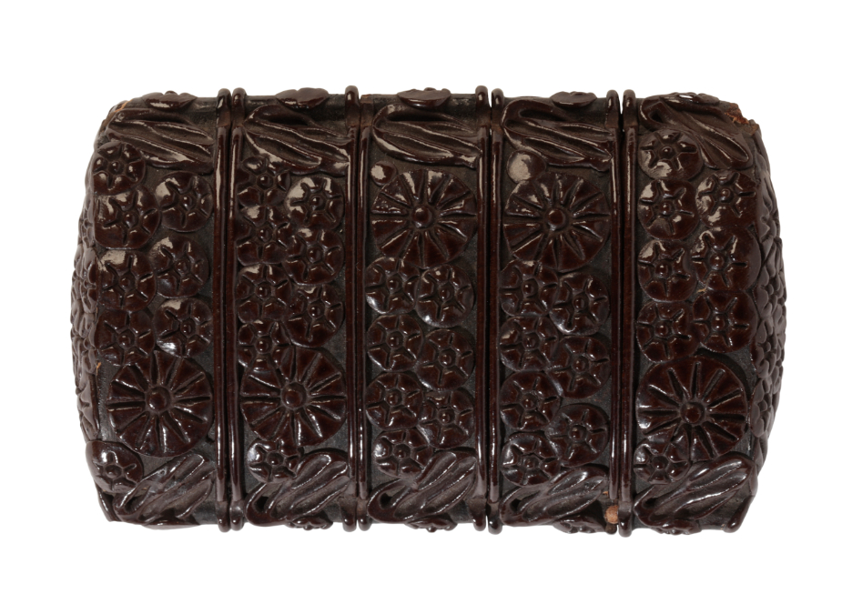 A JAPANESE BROWN LACQUER