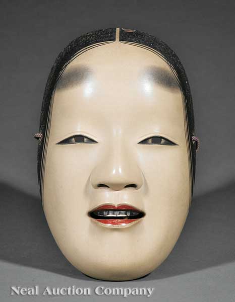 A Japanese Carved and Painted