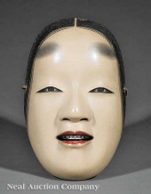 A Japanese Carved and Painted